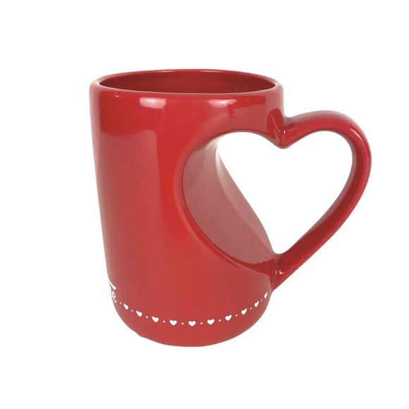Vintage Other - Krispy Kreme Valentines Day Red Heart Handle Coffee Mug Cup